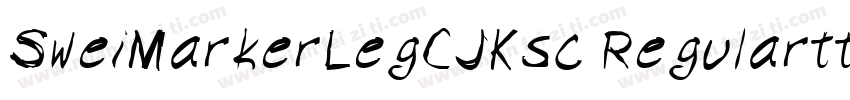 SweiMarkerLegCJKsc Regularttf字体转换